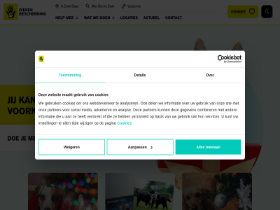 1 2 6 aanpass actueel adverter all analys analyser anbi bas basis combiner contact cookies del detail dier dierenled doe doner ga gebruik gegeven help hoofdcontent informatie instell jij kunt locaties logo maakt media mee onz pagina partner services sit social tijd toestan toestemm vacatures verstrekt verzameld voorkom we websit websiteverker weiger wijzig zoek