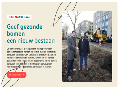 aanbod aangebod behoud bestan blijv bom bomenmakelar eenvoud forser gef gemeent geschikt gezond hom huidig informatie manier mat nieuw ontwikkelar opdrachtgever plant plat platform selecter volwass voordel waarop will