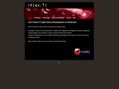 1997 and basis by consult contact development drun founded gerhard hom ipv6 mail on open partner peper product rudi soekris sourc standard technology unix/linux xlexit your