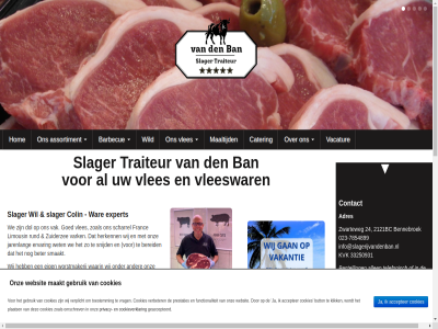 -7854899 023 08.00 16.00 17.30 2121bc 24 26 33250931 5 6 accepter adres all allen april assortiment ban barbecue belegd bennebroek bereid bestell beter bon broodjes button cater colin contact cookies cookieverklar creatief den dinsdag dol donderdag echt eig ervar expert facebok franc functionaliteit geaccepteerd gebruik geslot gesned goed grillworst herkenn hom in-sit info@slagerijvandenban.nl instagram jarenlang klar klik kvk limousin maakt maaltijd maandag media mei mes omschrev onz openingstijd ossenworst plaats prestaties privacy producer product rund scharrel sit slager slagerij smaakt snijd social specialiteit stan t/m tafel telefonisch toestemm traiteur uur vacatur vak vanaf vark ver verbeter verplicht via vind vivant vleeswar vles volg vrag vrijdag waarin war we websit wer wet wij wild winkel woensdag worstmakerij zaterdag zoal zondag zuiderzee zwarteweg