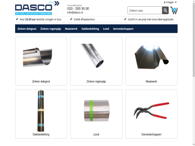 0 00 033 1 17.00 19 200 2026 23.59 32096562 35 3861 6.00 advies afhaalservic algemen all b.v bedrijfsvideo bekijk bent bestel besteld bestell bezorgd bied binn btw check combinatie dakbedek dakgot dasco dasco.nl deklijst di direct do e e-mail eemland eenvoud gebruik geknipt geleverd georganiseerd gereedschapp gooi gratis huis info@dasco.nl inlogg installateur international inzicht klant klantenservic kop kvk lever leveringsgebied levert locatie lod loodgieter loodgietersbedrijf ma maatwerk mail mak mat mid morg nauwkeur nederland nieuw nijkerk nl8120.50.125.b01 nr onlin onz openingstijd particulier person plat postcod prijs privacy proces produceert professionel profiter pt raamdorpel recht regenpijp regio registrer richt riddererf seriemat servic snel snell strak stuk tekenapplicatie telefonisch toebehor uur valt vanaf verklar via volgend voorbehoud voordel voorwaard vr werkdag wo zer zetterij zink zinkenkoper.nl zinkwerk