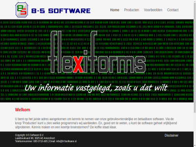-5 0716 085 2012 485 8 b.v betal but contact copyright disclaimer email gebruik hom info@8-5software.nl kost last least not opgericht product softwar telefoonnummer voorbeeld welkom