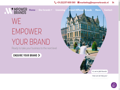 +31 0 061 2011 237 600 70 a about agency all and approach are as at beloved below benefit benelux both brand busines call combined contact coupled creativ detail direct empower enquir enter enthusiasm experienc extension follow for generat globally haarlem hard has hello hom ii independent interested kitty kruisweg leading level lg licens licensee list long long-term looking lov making many marketing@mpowerbrands.nl mpower navigation netherland new next opportunities or our owner passion personal pleas possibl privacy prov ready represent revenue rock see send sesamstrat son statement stream successful tak talk term that the to us we will with year you your