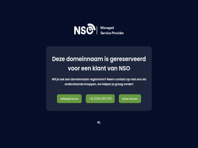 +31 0 10 1170 302 contact domain domeinnam gereserveerd grag help klant knopp nem nl nso onderstaand registrer reserved sales@nso.eu verder via we www.nso.eu
