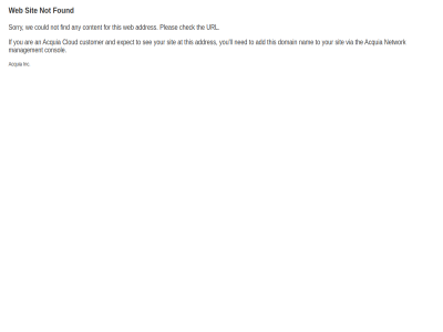 acquia consol found inc management network not sit web