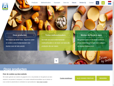 1 130 16 2024 2025 27 3.000 30 6 a a-war a-warenes aantal academy activiteit advertenties afg agri agri-foodketen all analyser april bakkerij basis bekend bekijk belgie belgisch best bied biedt bijna bites boer breidt categorieen central ceo collega complet consument contact content cookie cookie-instell cookies crer dagelijk dagver dairy dessert directie directieteam disclaimer divisie doorgevoerd doorgroeimog drink duurzam duurzamer en ervar familiebedrijf financiel fod foodketen foodproduct foodservic gat gebruik gedrev gegeven gehel gemaakt gepubliceerd gespecialiseerd griek groei grondstoff grot hard hel helas hom hoogwaard huidig hummus industrie informatie ingang inlogg instell intentie inter international introduceert jaarverslag januari jar juli karnemelk kas kent klant koe kom kondigt kort kwaliteit laatst leeftijd lekker lekkerst les lijn m.b.t mak marktsegment mat medewerker mei melk melkpoeder melkveehouder melkveehouderij melkzak n national nederland netwerkfunctionaliteit nieuw nieuwsoverzicht olijv olympia ondernem ondernemer ondernemerschap onderverdeeld ontwikkel ontwikkelingskans onz organisatie pajottegem partner partnership patisserie personaliser prestaties primeur privacy producer product productieproces professional publiceert respectvoll rest resultat retail retailklant retailmarkt rom roomproduct royal ruim ruimt s sam samenwerk schakel sind sitemap slag sluit sm smak snel social sponsor spread stan stat statement sted sterk stichting strategisch tapas tapasconcept terecht toestan trot uht vacatures vandag varier veilig ver verbeter verder verpak verpakt verslag verwerkt verzamel vestig vind volgen volop vorm waardor war warenes we websit weiger wens wereld wereldwijd werk wet wij wijzig yoghurt zoal zoek zuivel zuivelfabriek