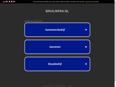 2024 bruilinfra.nl copyright legal policy privacy
