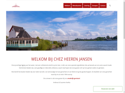00 12 18 1994 22 ambianc andreas betreft bezoek bied binn cater chez contact di een eenvoud extra gast gemak geniet gerecht geslot gezell gezelschapp groep grot hanika her hop ieder ingredient jans keuk klein kwaliteit ligging lux ma maakt menu menukaart onz openingstijd prachtig reserver rivier schitter sfeervoll sind smakelijk special stat strev suzann tafel uitzicht voel voorop vr waard waarin water welkom wij wil za zoek