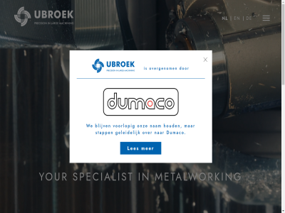 +31 3 3828747 5928 6376 77 bewerk blijv browser bv contact does dumaco e geleid historie hom houd i kwaliteit les menu metalwork mt nam nederland nieuw nl noord not onz overgenom routeplanner specialist stapp support t tag the toggl ubroek ubroek@ubroek.nl ubroekweg vacatures venlo video voorlop we www.ubroek.nl your