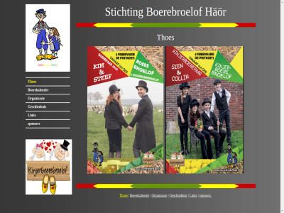 boerebroelof boerekalender geschiedenis haor link organisasie sponser stichting thoes