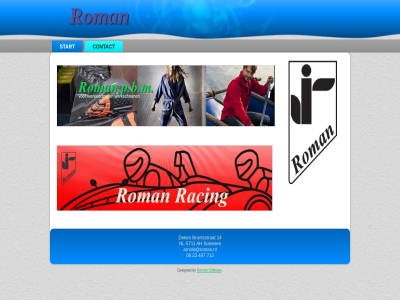 -5711 06 14 23 497 712 ah arnold@roman.nl brantsstrat by contact dek designed nieuw nl pagina roman softwar somer start