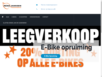 +31 -11.00 -16.00 -18.00 0 00 038 0487 0552 1 10 10.00 11 12 13 13.00 14.00 14111592 15 18 2023 30 45 486 498 52 54 6413 820 84 abnanl2a all b.v b01 bekijk bel bereik bic bikes btw by collectie contact copyright dagelijk dinsdag donderdag e e-bikes e-scooter ganzeweid geslot gg heerl iban janss kvk maandag mail mail@rensjanssen.nl mkwebdesign nl nl50abna onz openingstijd pauzer perienc powered ren rensjanss reserved right sal scooter t/m tel telefonisch tweewieler verzeker vrijdag wij woensdag x x-perienc zaterdag zomer zondag
