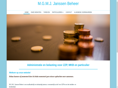aandacht aannem accurat actief administratie administratief administratiev advies adviez adviser afhandel algemen all aspect bedrijfsvoer bedrijfsvorm begeleid beher belast belastingaangift betreft boekhoud contact contactgegeven contactpagina desgewenst deskund dienst drukt eenmanszak erop ers ervar financieel financiel fiscal gebied gericht gesprek hand helas hom interes janss kantor kleinbedrijf kort kunt m.g.m.j mid mkb mocht momentel nader nem nieuw onafhank ondersteun onz opdracht opleid orienter particulier reken responstijd richt ruim stichting tariev terecht uitgevoerd uitstek veren verzoek vof voornam voorwaard vriendelijk vrijblijv waardor websit welk welkom werk werkzam wij zer zie zien zzp