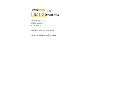 -635 020 1181 37 51 617 643 adres amstelven gan gv index jumbo klik rembrandtweg servic team tel veenbrink zelfd