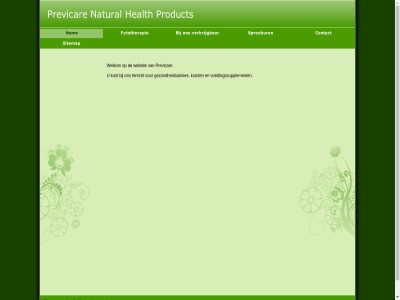gezondheidsadvies hom info@previcare.nl kruid kunt previcar terecht voedingssupplement websit welkom