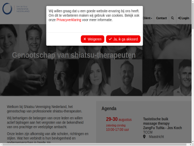 -16 -17 -30 00 1 10 14 2026 29 30 actief acupunctur afkomst agenda akkoord all ambacht augustus baarlo behart bekend bekijk belang beroepsveren bet bevlog bijdrag bred buik by client clubdienst cod communicatie conduct contact cookies di download elkar ervar ga gebruik geinspireerd gemeenschap genootschap goed grag groeiend hen hom huisarts informatie inzicht jos kennis klachtenprocedur koch led ler lid limburg link login lover maand maastricht mak massag meiberg missie naschol nederland nij oda ondernemerschap ongeacht onlin onz opleid organisatie power­ed prachtig privacyverklar privacy­verkla­r professionel richting rijk sam schol september shiatsu shiatsu-therapeut sluit stijl stroming taoistisch tccm tcm therapeut therapy tuina uur vakbekwam veelzijd verbeter verbindt veren vergoed vergrot verkort versterk vindt visie voortdur vorm warm water websit website-ervar weekend weiger welkom wij will word zangfu zaterdag zaterdag-zondag zin zondag zorgverzekerar