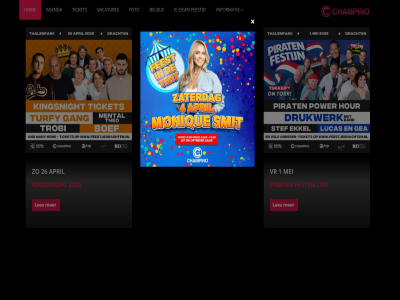 1 2026 26 27 agenda april belbus champino club dracht eig feestj festijn foto hom informatie kingcity kingsnight les liv ma mei pirat ticket vacatures vr
