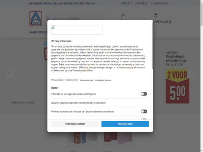 0 2 3.69 4.49 48 5 500 9.99 aanbied aldi basmatirijst beleg betal boodschappenlijstj carrièr contact folder frituurolie g goud informatie jong kaasplak kg krijg l minder privacyregel product recept supermarkt winkel