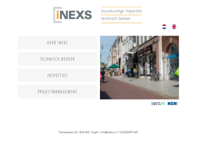 +31 0 30 5262 653991481 beher bn inex info@inexs.nl inspecties projectmanagement technisch theresialan vught