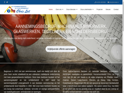 -4952989 026 06 1 14 1955 1987 1994 2 2019 2022 2023 2026 23 50 aangepast aannemersbedrijf aannemingsbedrijf aanvrag actie afrond algemen all antwoord antwoordservic apk arnhem bakker ban bedrijf bedrijfsgebouw bedrijv begint begonn begrip bekend belangrijk bemmel benodigd bereik beslot bestan bewon bezig binn bouw buit by campagn chris complex contact continue copyright daarnaast debouwmaakhet.nl ded deur dienst dier disclaimer doe dring dynamisch eenmanszak eig ellecom energiebouwer enthousiast etc ex familiebedrijf gallerij geniet geschikt gespecialiseerd gezond glaswerk goed grootst grot hand hen hetzelfd hiermee hilver hom houd hout huidig huiss huisstijl ieder iederen info@chrisliet.nl informatie infra interbek interieur jar jong juli juni kijk klein klus kozijn krijgt kunt kwaliteit laag-soer laatst lag lat led liet luik maakt machinal mak menu merk middelgrot mooi nam national nieuw nieuwbouw offert omgev ondergebracht onderhoud ondernem ontwikkeld onz oosterbek opdracht opdrachtgever oploss organisaties oud oudst over particulier plafond praktisch privacy problem product profiteert project realisatie regio renovatie restyl rheden sam samenlev schilderbedrijf schildersbedrijf sector soer special spoedeis stat steg stichting storingsdienst tegelwerk tel telefoonnummer terecht test tijd timmerwerk toekomst twee veilig velp vennootschap verbouw verder verklar vervaard via vloer voelt voer voldoend volwass voorop vrag vrijblijv waarborgt waarvan wageningen.wij wand wanner war we websit wederom werk werkplat werkzam wet wij wijd will winkel winkelpand woning woonwens zak zeker zien ziet zoal zonnepanel zorg zult zutph