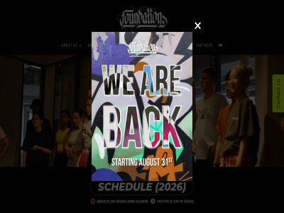 15 16 2 2026 3 a about adult amsterdam and bok centr classes contact e event foundation hip hop location new now older partner schedul t/m us year youth
