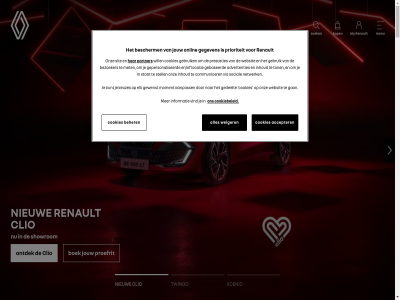 100.000 2017 2026 217 22.590 3 3.000 31 5 aandrijfsystem aanmeld aanpass aanvrag accepter accessoires act acties actievoorwaard advertenties afsprak after algemen allen auto beher bekijk benzin bescherm bestell bezoeker bijtell binn boek boules bov car charging clio communicer contact cookiebeleid cookies cvo data dealer direct drie e e-tech e-tech-aandrijfsystem eerst electric elektrisch elk en/of expert extra faq favoriet full ga gan garantie gebaseerd gebruik gebruiksvoorwaard gedeelt gegeven geldig geniet gepersonaliseerd gewenst handbereik hoogwaard hybrid hyper inbegrep informatie inhoud inruil jar jarenlang jeu jouw keuzes kilometrag klantenservic klar kleding km kop kunt laatst lad lat leas link locatie maakt maand maandtarief maart mak makkelijk maximum meld menu met mild milieuvriendelijker minder minut modell mogelijk moment my nagekek nauwkeur netwerk nieuw nieuwsbrief occasion onlin ontdek ontvang onz opnem original partner per perfect persoonsgegeven plug plug-in plug-in-modell prestaties prijslijst prioriteit privat product proefrit profiter registratiedatum rek renault renault-accessoires renault-product renault-rek rijd rijplezier s sales sam samenstell scenic self self-charg serie servic showrom sit sites social soepel stan stat stel stell stil stor tafelvoetbaltafel tank taxer tech technologie the toegank ton twingo typ uitstootvrij vanaf vast veelgesteld via vind voertuig voordel voorraadmodell voorrad vrag websit weiger will winkel zakenauto zoek zuiniger