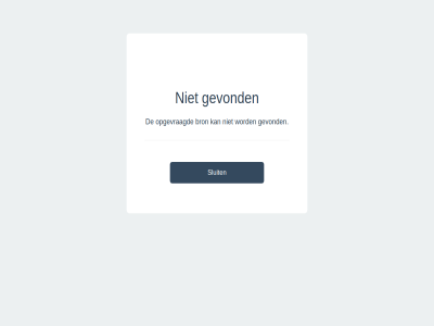 bron gevond opgevraagd sluit