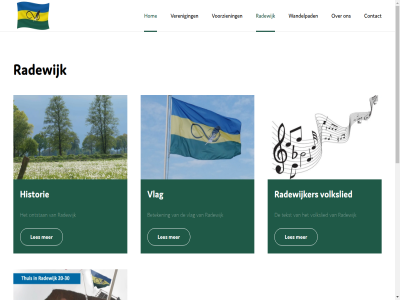 beteken contact dorpsvisie historie hom les ontstan radewijk radewijker rok tekst toekomst veren visie vlag volkslied voorzien wandelpad