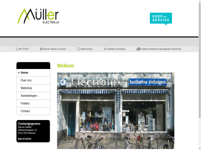045 15 5714370 6411 aanbied apparatur bezorg buurt contact contactgegeven electro folder heerl hom installatie kostelos kw lever meenem muller oud snell vakman webshop welkom wilhelminaplein