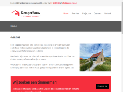 06 12 5online 7 72 73 84 aanbouw aanbouw/verbouw aarzel adres advies afwissel badkamer ban bent bouw bouwbedrijf by contact contactformulier content contract dakkapel dakopbouw/aanbouw design dienst easterwierrum elk enthousiast ervar gebruik gehel goed hom info@bouwkemper.nl jij jong juist kemper kemperbouw klar klus kunt leeuward mak mee nem offert omgev onderhoud opgeleverd opzoek person prijs professionel project reager realisatie recent sam scharnegoutum schoolgebouw skip snek stat team terecht timmerman to topkwaliteit uitbouw uitzicht vakkund vast verbouw via voormal vrag vrijblijv vrijwel werk wet wij wijz woning zoek zoekt