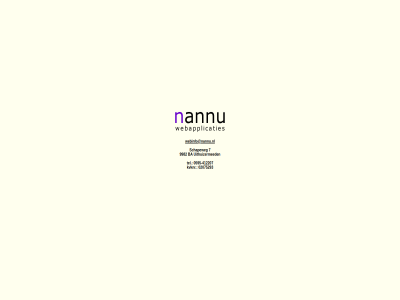 -412207 02075293 0595 7 9982 ba kvknr nannu schapeweg tel uithuizermed webinfo@nannu.nl
