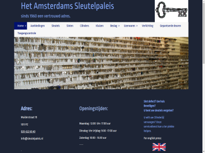 -17 -622 00 0003676381 020 10 100 1011 12 14 16 17 19 1960 2a 30 33133778 40 60 9 aanbied aanwez accepter actie adres amsterdam bel bent bereik beslag bested betaald betal beveil bic bijna btw cilinder creditcard defect deur dinsdag email english enig erkend for gepantserd goed gratis help hom huis iban ijzerwar info@sleutelpaleis.nl ingb ingeschrev kamer kluiz koophandel kunt lad locatie los loss maandag meerder metrostation mogelijk muiderstrat nieuw nl nl009177541b01 nl02ingb nr offert ontvang onz open openingstijd parker per pin plek pres pz s servic servicedienst sind sleutel sleutelpaleis sleutelpaleis@hotmail.com slot slotenexpert stopp stur t/m ter teven toegangscontrol tramlijn uur vanaf verget verlen verlicht vertrouwd vervang vervoer verzend vrijdag waterlooplein wenst werkzam wij wilt zak zaterdag