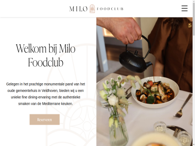 00 040 1 1000 15 16 200 2025 23 5504 ambianc authentiek bied by cadeau coming dining dining-ervar dinsdag donderdag draait ervar facebok fin foodclub gef geleg gemeentehuis geniet gerecht geslot gift heerseweg info@foodclubmilo.nl instagram kenmerkt keuk kn kwaliteit les maandag mediterran mediterranee menu middelland milo monumental ontdek onz openingstijd oud pand passie perfect prachtig proef questo reserver restaurant sit smak son tel uniek uur veldhov verfijnd vind volg vrijdag warm welkom wij woensdag zaterdag zee zondag
