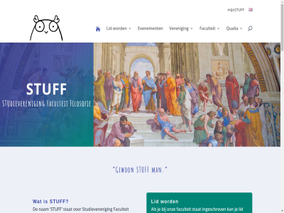 17 2004 50 52 9712 aansluit accie actief activiteit algemen all artcie assessor band bedenk bedoeld beginn bepaald bestell bestur betrek binn blad borrel boteringestrat carrièr carrièredag cas commissies communicatie conservatief contact cookieverklar daarom design doel eig essay etc evenement eventcie faculteit faculteitsrad filocie filosofie filosofiegerelateerd filosofiestudent filosofisch gemoed geschrev gev gewon gl grag groet groning grot heerst help hiervor hom i ieder iederen info informatie ingeschrev inschrijv interview introductieborrel introductieperiod introkamp jar jei jei-communicatie jell kampcie karakter klachtencommissie klein kopj korting kost krijg kun kunt lat levensstijl lid lidmaatschap lied link maandelijk magazin man manier medezeggenschap mijnstuff mocht mogelijk mufcie musicie nam ontvangt onz opgericht opleidings­commissie opnem opvat organiser oud over pagina per person plek plezier politiek privacyverklar prober progressief qualia recht reiscie rest richt rienstra rijksuniversiteit samenwerk schrijft secretaris sfer specifiek sponsor stat student studentmentorat studie studieboek studiereis studieveren stuff stuff-band stuff-lied stuffsecretaris@gmail.com stuffvoorzitter@gmail.com stuk tijd treedt tuss uitgenodigd variatie varieert vel verantwoord verder veren verenigingsblad vergroten/bevorderen verscheid verschill vertrouwensperson verzorg verzorgt via vind voel vol volg voorkeur voorzitter vrag vriendelijk vrijblijv waarmee we websit wij wijsbegeert