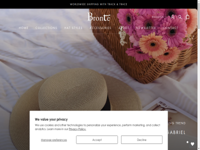 +31 0 00 07 090b01 10 119 13 289 45 51 566 571 6367gs 899 93 a about accept accessories account add american amsterdam analytic and appl appointment are at b2b be beret best best-sell blog boater brim bront bronteshop bronteshop.com bv by cap car carer cart chamber chic collect collection combined comfort comfortabl commerc condition contact content cookies creates declin delivery detail discount discover effortles eleganc elevat email english eur everyday experienc explor expres favorit final first for gabriel get googl guid hat hom id ideal imm info information inspired know kvk languag latest learn link lok maestro manag market mastercard mor my naturel netherland newsletter nl866 now official on onlin only option order other our pay payment paypal perform personaliz phon policy possibl preferences pres privacy product quick rain return rollabl s sal search selection selling shar shipping shop shop/vice siz skip social sophisticated spring styles stylish subscrib summer sun technologies term the this to trac track travel trend union use valkenburgerweg value vat vat-id versa view visa visit voerendal we webshop wid winter with wom worldwid your