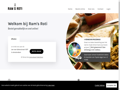 +31 0 00 1056 107f 11.500 12 1499 20 2026 21 6 683 accepter af afhaaltijd afhal all amsterdam aygo bekijk best bestel bestell betal bk by cadeau contact cookie cookies copyright daarnaast dinsdag direct donderdag draai eenvoud eig eten foodticket galenstrat gebruik gebruikservar geholp gekoz gemak gewonn hal hoef hom ideal ieder jan jou kan klar les locatie login maakt maand maandag mak menu menukaart mogelijk mooi officiel onlin ontvang onz prijz prijzenrad rad ram reken roti s setting snel stat strat t.w.v tijd tijdstip toyota uiteraard vandag veilig verlot vernieuwd vindt vrijdag websit welkom wij winkel woensdag zaterdag zondag zorg