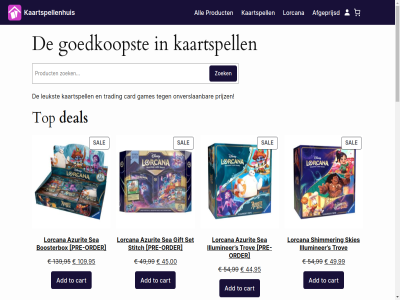 00 109 139 19 20 44 45 49 50 54 94949123 95 99 add afgeprijsd algemen all assortiment azurit bedrijfsgegeven best bestell bied boosterbox breid buccaner card cart categorie collectie contact current dankzij deal deck disney donald duck elsa favoriet fifth ga gadget games geld gespecialiseerd gift go goedkoopst hackwrench hawkin hebt illuminer ingeschrev inhoud jij jim jouw kaartspell kaartspellenhuis kamer kies klacht komend koophandel kost lag leukst lorcana markt minder mooi nem on onlang ontdek onverslan onz order original over playmat plezier pre pre-order pric prijz privacybeleid product retourbeleid s sal scherp sea set shimmer skies spel spirit starter stitch the tijd tijgertj to toegevoegd tomago top trading trov uiterst vandag verder verzend vind volgend voorwaard we wij winkel zodat zoek