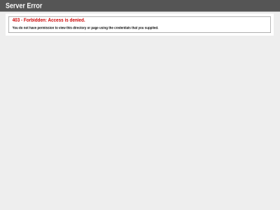 403 acces credential denied directory do error forbid hav not or pag permission server supplied that the this to using view you