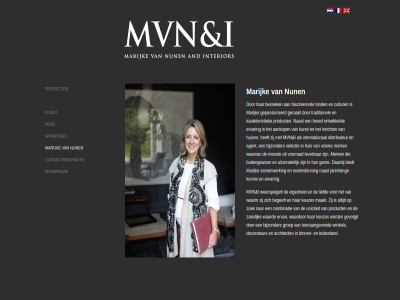 aankop agent and architect begeeft bezoek biedt bijzonder binn bred buitengewon buitenland combinatie contactinformatie cultur daarbij decorateur distributeur eig ervan ervar fasciner genr gepassioneerd geraakt gevolgd groep huis huiz i impressies inricht interior international jarenlang karakteristiek kennis keuzes kunst land lever liefd maakt marijk meest merk mvn naast nun ondersteun ontwikkeld per product samenwerk selectie showrom toonaangev traditionel uitzonder uniciteit uniek vak voorrad waard waardor waarin waarvan weerspiegelt winkel zakelijk zoek