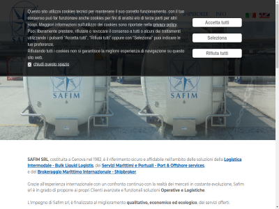 +39 -2026 010 1 16128 1982 2 2011 255529 256586 3 4 5 6 7 8 a accetta affidabil ai alcuni all altri ambient ambito analisi anch and avanzat boccardo brokeraggio bulk calata chiudi clienti con confronto consenso continuo cookies copyright corretto costant costituita credit dei del dell della di e e/o ecologico economico ed esperienza evoluzion far fax finalizzato fini funzionali funzionamento funzionar garantisc genova grado grazie i il impegno indicar info informazioni intermodal internazional it02393910100 italia l la le liberament liquid logistic logistica logistich logistis maggiori mantener marittimi marittimo mercati miglior miglioramento navigazion nel nell nella non o offerti offshor operativ oppur p.iva parti per policy port porto portuali preferenz prestar privacy proporr propri pulsanti puoi può qualita qualitativo questo realtà revocar riferimento rifiuta rifiutando rifiutar riportat s.r.l safim scopi seleziona services servizi shipbroker si sicurezza sicuro sito soluzioni sono spazio srl su sull suo tecnici tel terz trattamenti tue tuo tutti un utilizza utilizzando utilizzo web è