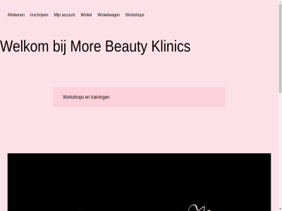 account afreken beauty ga inhoud inschrijv klinic mor opleidingsinstitut training welkom winkel winkelwag workshop