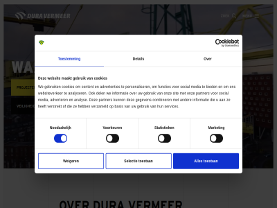 advertenties adverter ambities analys analyser basis bied combiner content cookies del detail dura duurzam functies gebruik gegeven hom informatie maakt market media menu noodzak onz partner personaliser project selectie services sit social statistiek toestan toestemm toestemmingsselectie vacatures veilig vermer verstrekt verzameld voorkeur waarmak we websit websiteverker weiger zoek