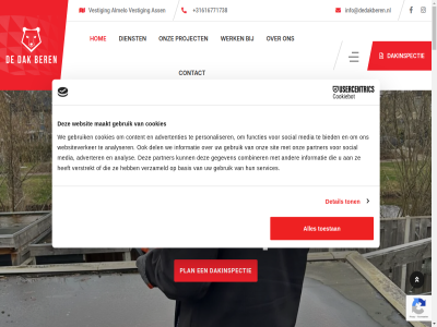 +31616771738 00 09.00 1 12 18 2 20 2025 4 5 6 7 7606 8 95460721 adres advertenties adverter all almelo analys analyser ass basis bedrijfsnam bedrijfspand bel beleid ber bespar bied combiner contact content cookie cookies copyright dak dakconstructie dakinspectie dakisolatie daklekkag dakpann dakrenovatie dedakberen.nl del detail dienst dinsdag direct donderdag ea functies gebruik gegeven gratis groen groendak hom info@dedakberen.nl informatie inspectie kost kvk land lekkages m.th maakt maandag media meld nam nederland nr onderhoud onz openingstijd partner personaliser plan plat postcod privacy project recht renovatie s sedumdak services sit social stad steynstrat toestan ton verstrekt verzameld vestig voorbehoud voorkom voorwaard vrijdag vve we websit websiteverker werk woensdag zaterdag zondag