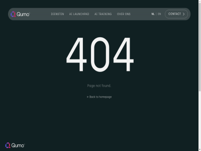 2026 404 95514953 about ai analytic back company condition contact dienst found get homepag info@qumo.io kvk launchpad linkedin mission nl not our pag policy privacy qumo services team term the to touch training us