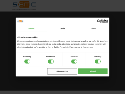 about ads advertis all allow also analys analytic and biomaterial center collected combin consent content cookies detail features from information it market may media necessary or other our partner personalis preferences provid provided sbmc selection services shar sit smart social statistic that their them they this to traffic use uses ve we websit who with you your