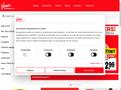 aanbied acties advertenties adverter algemen analys analyser assortiment baby bakker basis bent bespar betaalt bied bier boodschapp combiner consent content cookiebeleid cookies del detail diepvries drank drie drink drogisterij duurzam echt eig en ergen eten fod folder frisdrank functies garantie gebruik gegeven geld geniet goed goedkoper grag hand hebt help huisdier huishoud informatie initiatiev inkoper inschrijv jij jouw kaart kassa kik kik-kaart kind klant klantenservic koffie kok koning koning-kaart kt kwaliteit lag last leifheit lekker les maakt mag mar market media meten minut mogelijk namelijk nieuw nieuwsbrief non noodzak ontvang onz open ordel partner pass personaliser precies prijs prijz privacy product profiter rij s sapp schrijf selectie selection servic services sit slager slimm snel snell social spar statistiek sterk tafel tefal thee tijd toestan ton top topkwaliteit uitstek veelgesteld ver verstrekt vertel verwacht verzameld vind vo vomar voordeelmarkt voordel voorkeur voorraadkast voucher vrag wachtend we websit websiteverker weekendwinner weiger welkom werk wet wij wijn winkel winkelzoeker zeker zorg
