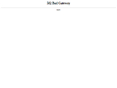 502 bad gateway nginx