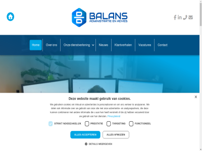 accepter administratie administratiev advertentie advertenties afwijz analysepartner analyser balan balansadministratie.nl combiner contact cookies del detail dienst dienstverlen fiscal functionel gebruik hen hom informatie inhoud klantverhal maakt nieuw noodzak onz personaliser prestatie privacybeleid sit strikt target vacatures verker verstrekt verzameld we websit weergev zak zakelijk