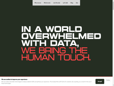 1 18a 2 2131hg 3 a accept analytic analyz and are belief bijlmermeerstrat blog bring by clarity client club cod consent cookies cultur data dataleap declin dev do down experienc for hoofddorp human improv includes info@dataleaps.nl join let lov met microsoft netherland optimiz our overwhelmed s scroll similar talk team tech technologies the thes this to touch traffic use we websit what who with work world you your