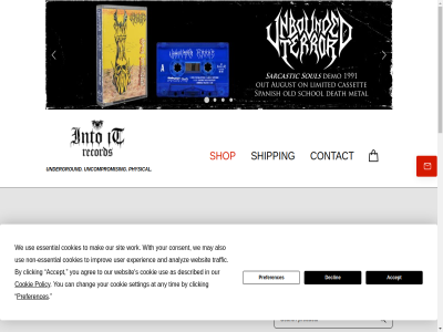 0.00 4.00 6.50 95920188 accept after afterlif agree all also analyz and any as at by can casset centuries chang chaos clicking condition consent contact cookie cookies copyright darksid declin demos described deteriorat entranc essential experienc for from hom improv info@intoitrecords.com into it join kvk lifeforc mak may meant music never newsletter nocturnal non non-essential omnibound our out pay perpetual physical policy preferences record reserved right runemagick s sadism sales sanctified sarcasm sarcastic senectuous setting shipping shop sit sold som soul streaming subscrib surreality term terror the tim to torturous traffic unbounded uncompromis underground unhoped us use user vigil we websit with work you your